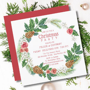 Invitación Navidades Fiesta de Navidades corporativos de guer