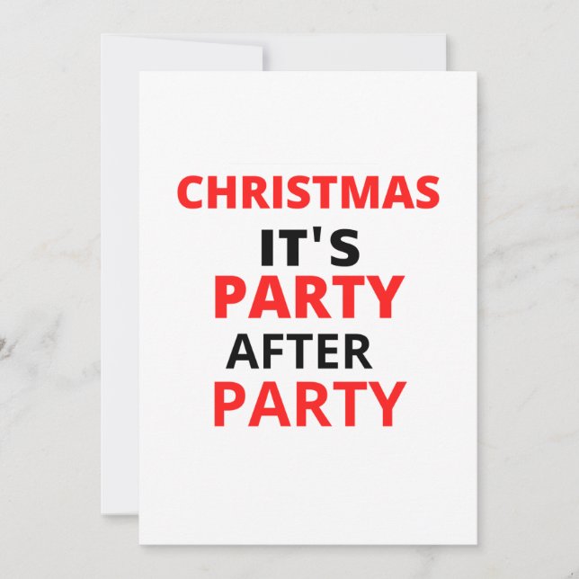 INVITACIÓN NAVIDADES FIESTA DE TI DESPUÉS DE FIESTA (Anverso)