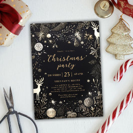 Invitación Navidades Fiesta Elegante festividad