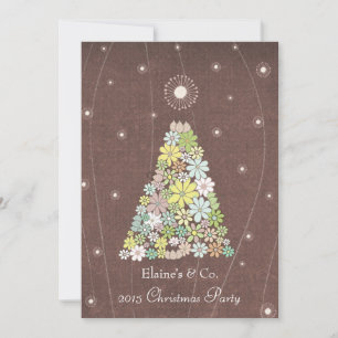 Invitación Navidades Fiesta Función empresarial de trabajo