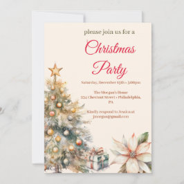 Invitación Navidades Fiesta gingerbread