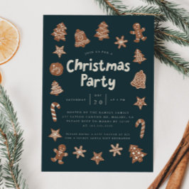 Invitación Navidades Fiesta Holiday Cookies