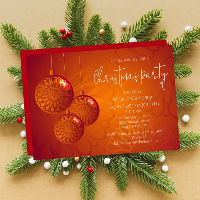 Invitación Navidades Fiesta Holiday Moda moderna Corporativa (Subido por el creador)
