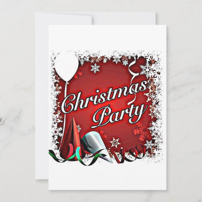 INVITACIÓN NAVIDADES FIESTA/INVITACIÓN DE VACACIONES (Anverso)
