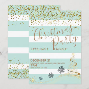 Invitación Navidades Fiesta Jingle y Mingle