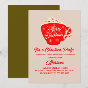 Invitación Navidades Fiesta Merry Christmas Mug