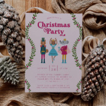 Navidades Fiesta Nutcracker Pink