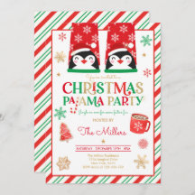 Navidades Fiesta Pajama Fiesta del feriado rojo Pa