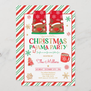 Invitación Navidades Fiesta Pajama Fiesta Pajama