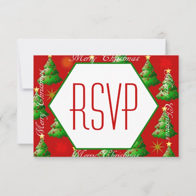 Invitación Navidades Fiesta RSVP (Anverso)