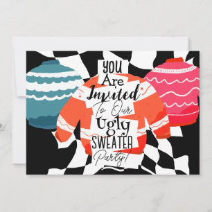 Invitación Navidades Fiesta suéter feo