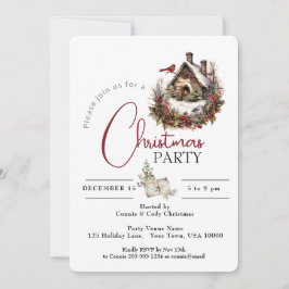 INVITACIÓN NAVIDADES FIESTAS NAVIDADES CASA DE AVES