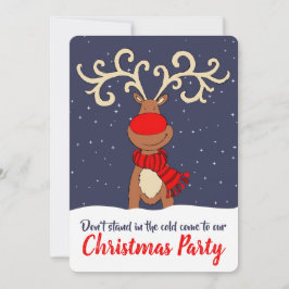 Invitación Navidades fiestas renos invitados