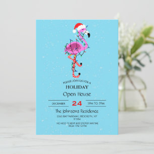 Invitación Navidades Flamingo