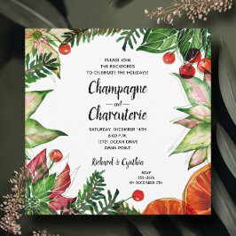 Invitación Navidades Floral Charcuterie