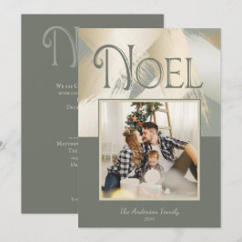 Invitación Navidades Foto de Fiesta de cena con oro moderno