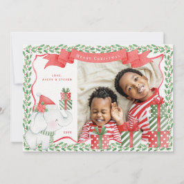 Invitación Navidades fotográficos de Elefantes Blancos