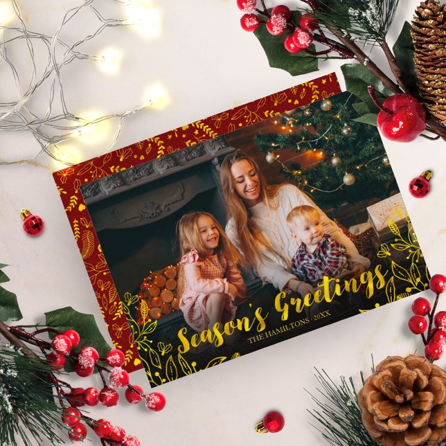 Invitación Navidades fotográficos de la flotación de invierno (Subido por el creador)