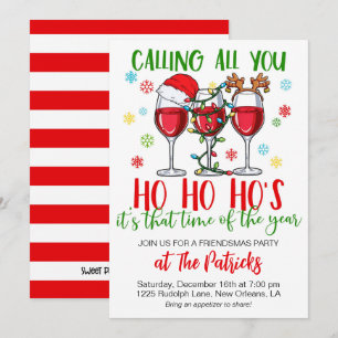 Invitación Navidades Friendsmas Fiesta