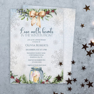Invitación Navidades Frosty Winowly Shower