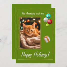 Invitación Navidades gatitos 2, Felices Fiestas, lindos gatit