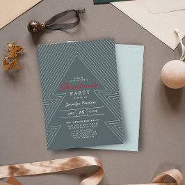 Invitación Navidades geométricos modernos Fiesta de vacacione