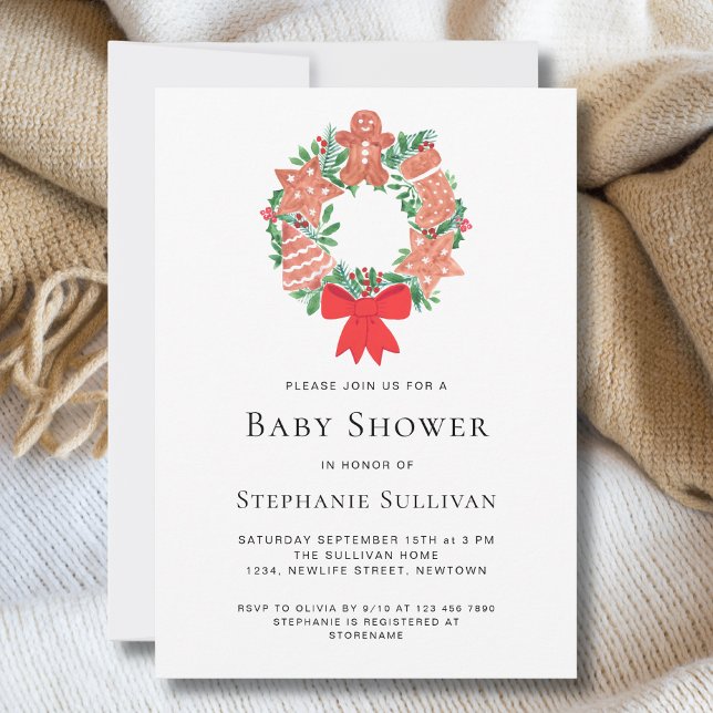 Invitación Navidades Gingerbread Baby Shower (Subido por el creador)