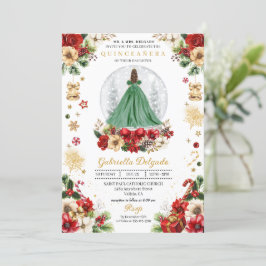 Invitación Navidades Globe Princesa de Nieve Invierno Quincea