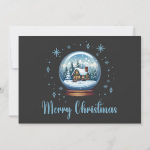 Invitación Navidades Globe Snow Magic