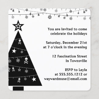Invitación { Navidades góticos } { Fiesta de Navidad }