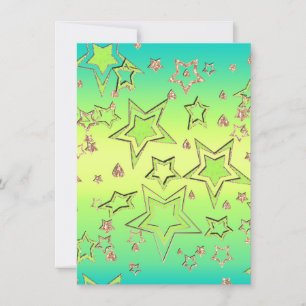 Invitación Navidades gradiente purpurina brillo confetti estr