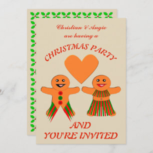 Invitación Navidades guapos Personalizado  invita