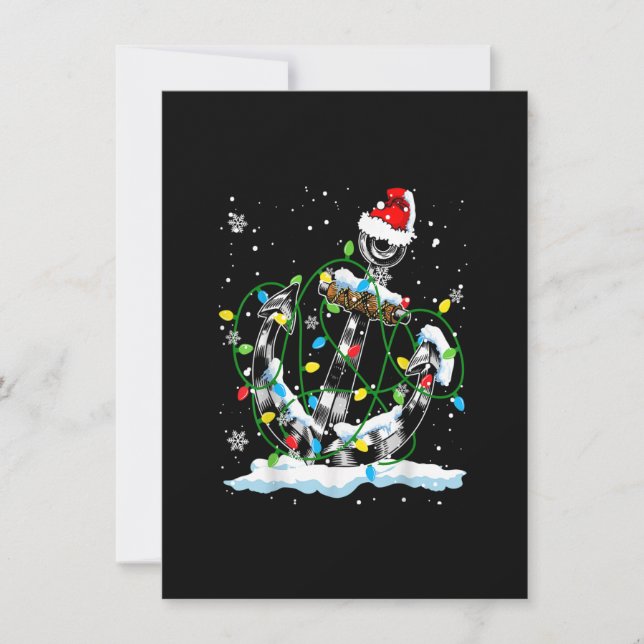 Invitación Navidades Guay de Santa Anchor iluminan la navegac (Anverso)