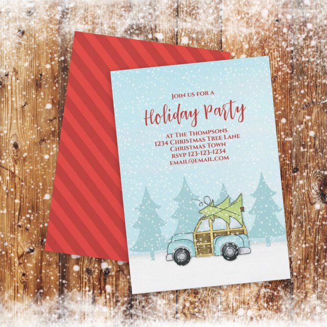 Invitación Navidades Holiday Cute divertido invierno Whimsica (Subido por el creador)