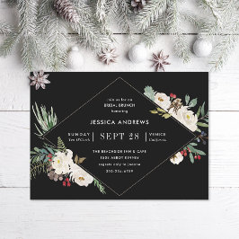 Invitación Navidades Holiday Winter Bridal Shower