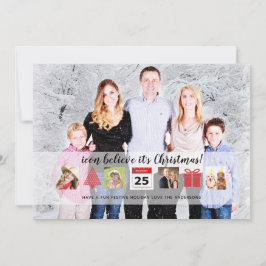 Invitación Navidades ICONS Collage de fotos moderno único