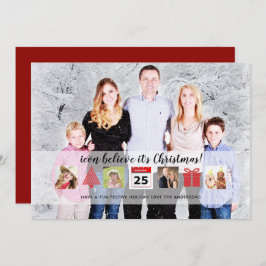 Invitación Navidades ICONS Collage de fotos moderno único