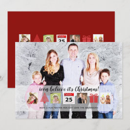 Invitación Navidades ICONS Collage de fotos moderno único