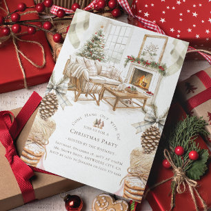 Invitación Navidades íntimos Fiesta del hogar
