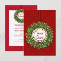 Navidades, invitación, Navidades escriben sobre ro