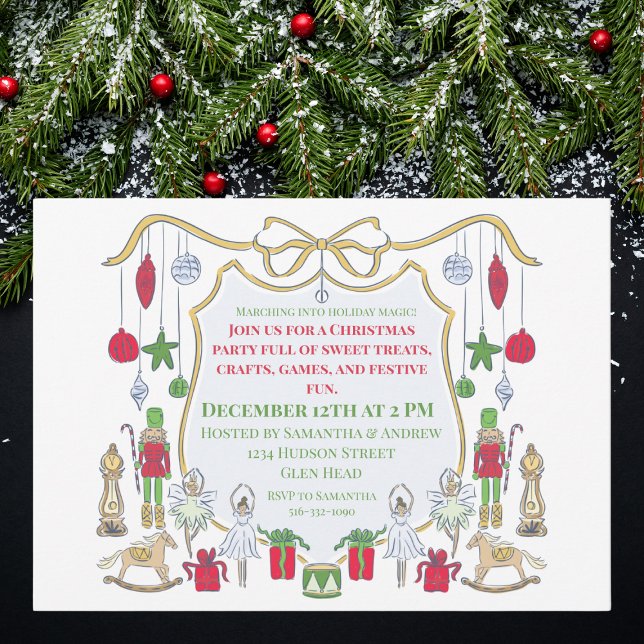 Invitación Navidades invitan a Ballerina Soldado a fiesta inf (Subido por el creador)