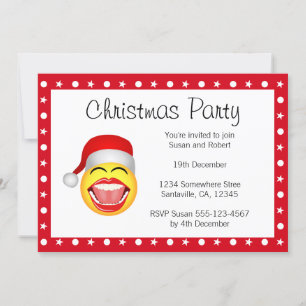 Invitación Navidades invitan a divertirse Santa invita