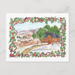 Invitación Navidades invitan a la casa victoriana