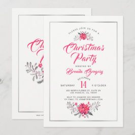 Invitación Navidades invitan a la tipografía moderna
