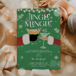 Invitación Navidades Jingle Y Mingle Fiesta De Cócteles