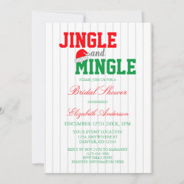 Invitación Navidades Jingle y Mingle Shower