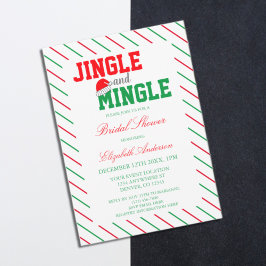 Invitación Navidades Jingle y Mingle Shower