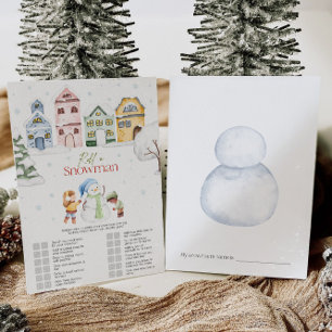 Invitación Navidades Juegan A Snowman Game