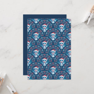 Invitación Navidades Kawaii Imprimibles con una escala de Man