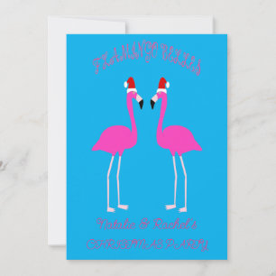Invitación Navidades Lesbianas Flamingos Flamingo Belles Pers